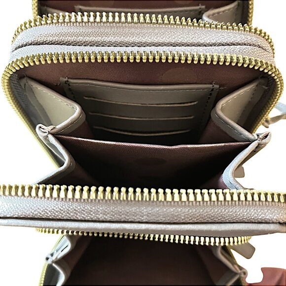 Myfriday Gray Women Cell Phone Card Slots Bag Over Shoulder Handbag Purse - Picture 6 of 9